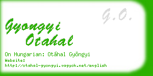 gyongyi otahal business card